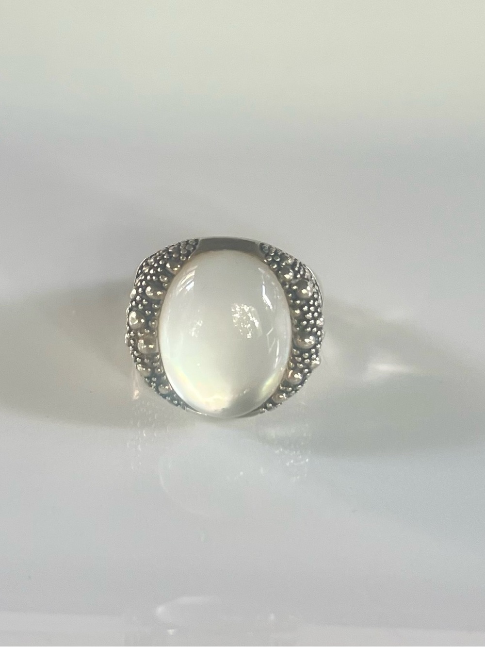 Michael Dawkins Starry Night Mother-Of-Pearl Sterling Silver Ring - Picture 4 of 7